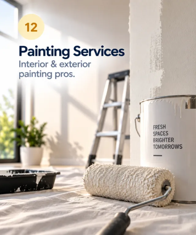 12 - Painting Services. Interior & exterior painting pros.