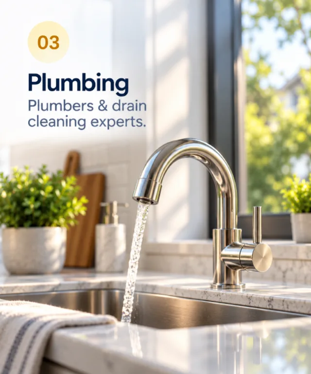 03 - Plumbing. Plumbers & drain cleaning experts.